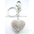 Promotional metal and alloy Keychain with crystal